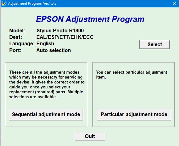 adjustment program epson stylus photo r270